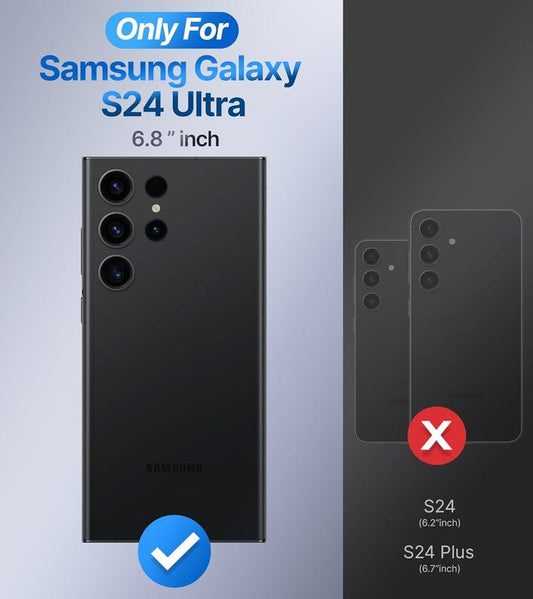 Samsung Galaxy S24 Ultra Case with Stand - Clear