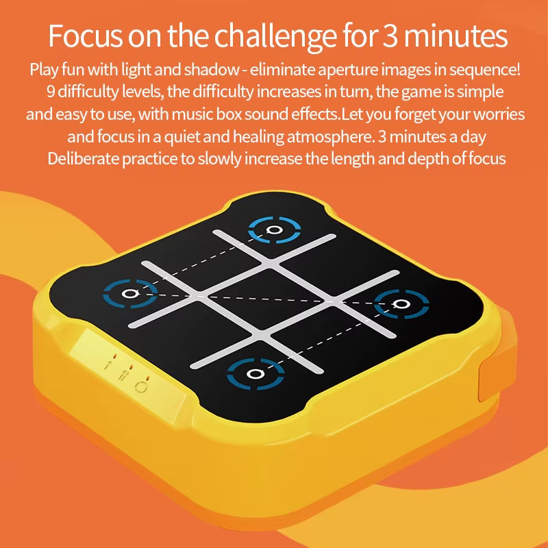 NineX™ Electronic Tic-Tac-Toe Game Console | Interactive Puzzle Battle Toy for Kids & Families