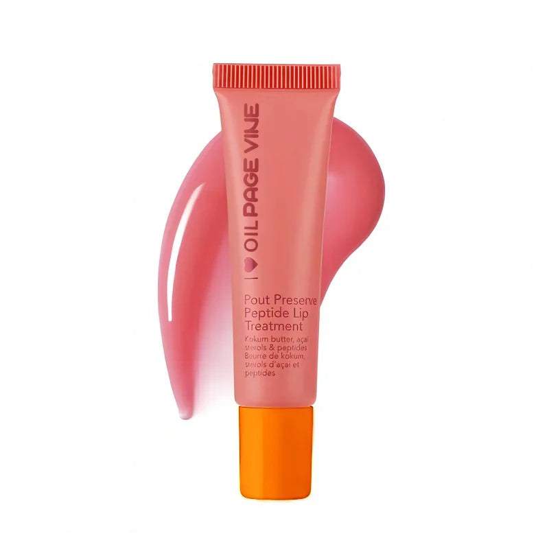 GlosséDew™ Hydrating Peptide Lip Gloss | Transparent Lip Tinted Protection Oil Hydrating