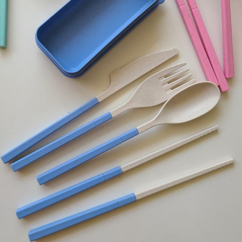 Ecofold™ Reusable Travel Cutlery Set | Foldable, Lightweight & Sustainable Tableware