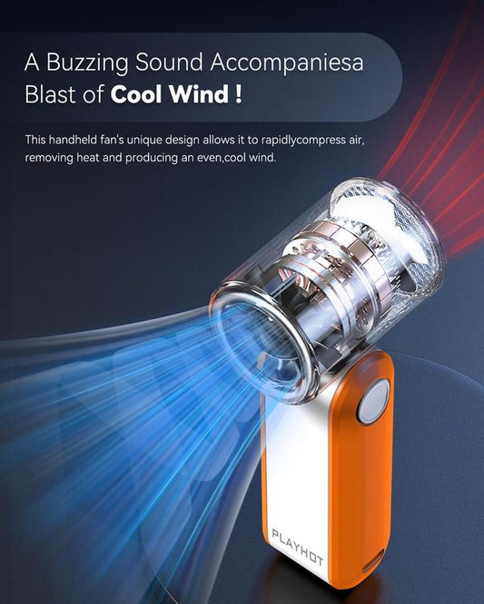 AeroSpin™ D01 High-Speed Portable Turbo Fan | 17,400RPM, 5 Modes, 8H Battery