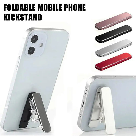 PC Self Adhesive Folding Mobile Phone Stand Bracket Invisible Portable Phone Kickstand Bracket Desktop Phone Holder