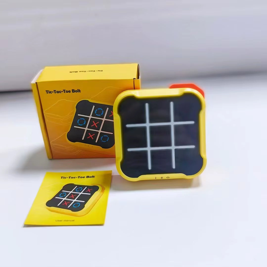 NineX™ Electronic Tic-Tac-Toe Game Console | Interactive Puzzle Battle Toy for Kids & Families