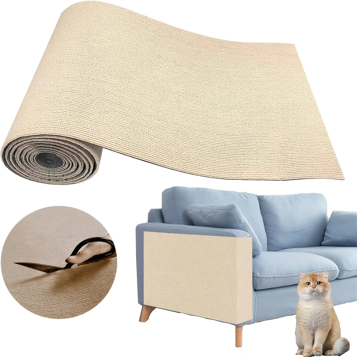 ScratchGuard™ 1 Piece of Self Adhesive Cat Scratching Pad | Durable Furniture Cover