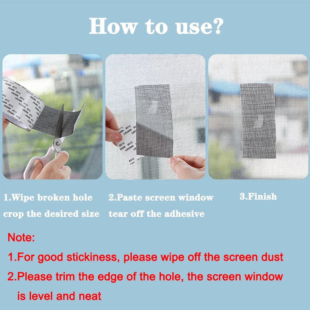 InsectSeal™ Easy-To-Apply Waterproof Window Screen Repair Tape