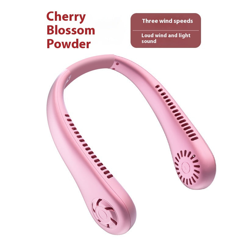 BreezeLoop™ Portable Mini Neck Fan | Rechargeable, Silent & Large-Capacity Cooling for On-the-Go Comfort