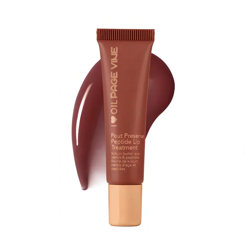 GlosséDew™ Hydrating Peptide Lip Gloss | Transparent Lip Tinted Protection Oil Hydrating