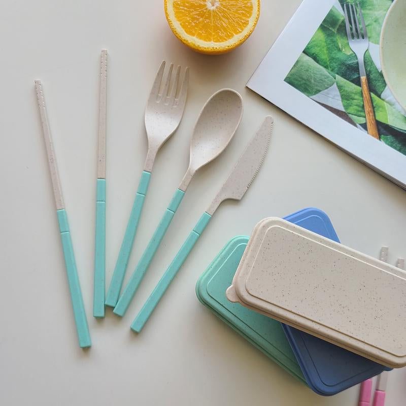 Ecofold™ Reusable Travel Cutlery Set | Foldable, Lightweight & Sustainable Tableware