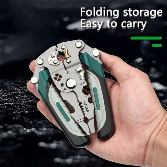 VoltEdge™ Foldable Wire Stripper | Cable Splitter & Winding Pliers