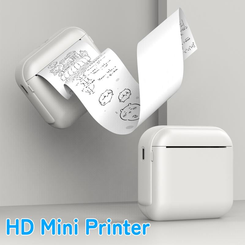 PrintPop™ Jueyue X6 Mini Portable Thermal Printer | Bluetooth Sticker Printer with Adhesive Paper