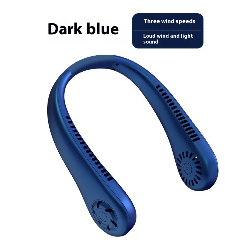 BreezeLoop™ Portable Mini Neck Fan | Rechargeable, Silent & Large-Capacity Cooling for On-the-Go Comfort