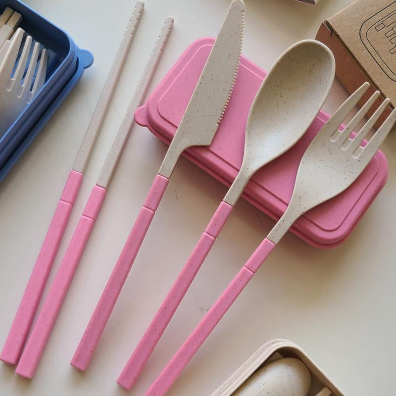 Ecofold™ Reusable Travel Cutlery Set | Foldable, Lightweight & Sustainable Tableware