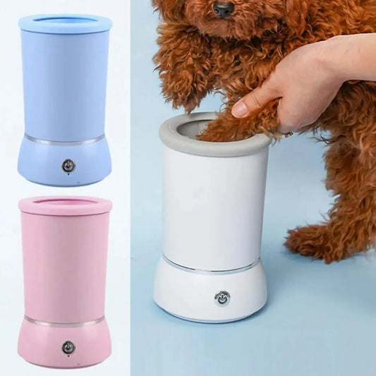 PawEase™ USB Rechargeable Automatic Pet Paw Cleaner | Portable Electric Paw Washer & Massager