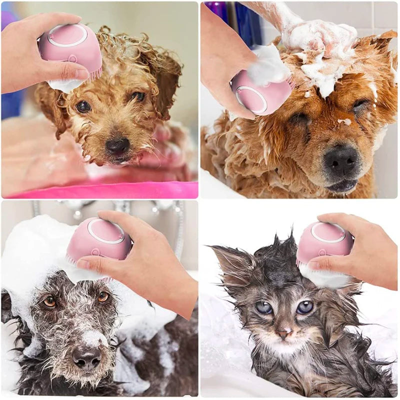 ScrubPaws™ Massage Comb For Dogs and Cats | Grooming Scrubber for Bathing Pets