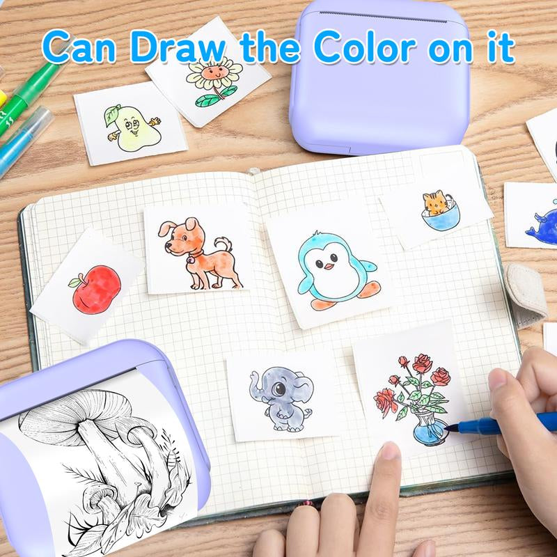 PrintPop™ Jueyue X6 Mini Portable Thermal Printer | Bluetooth Sticker Printer with Adhesive Paper