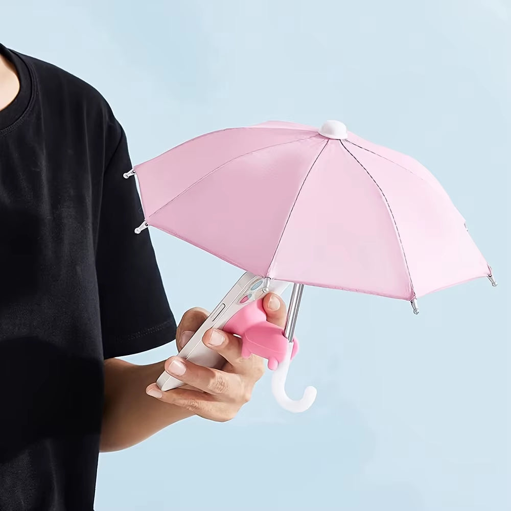 ScreenShade™ | Mini Umbrella for Smart Phone with Suction Cup Holder