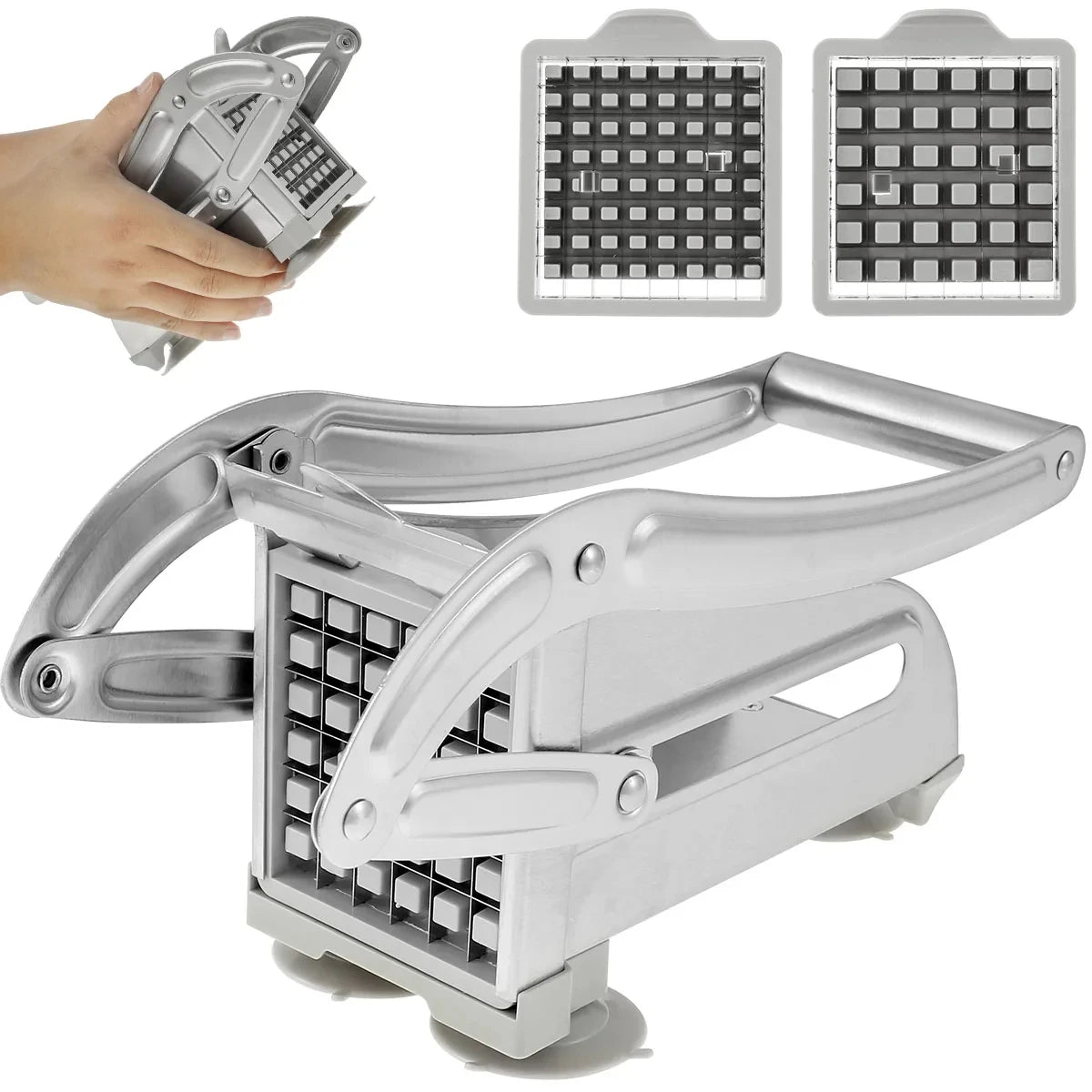 SliceMate™ Stainless Steel Manual Potato Cutter | French Fries Slicer & Chopper Tool