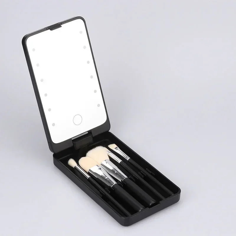GlamHalo™ Lighted Makeup Mirror | Rotatable Personal Beauty Mirror