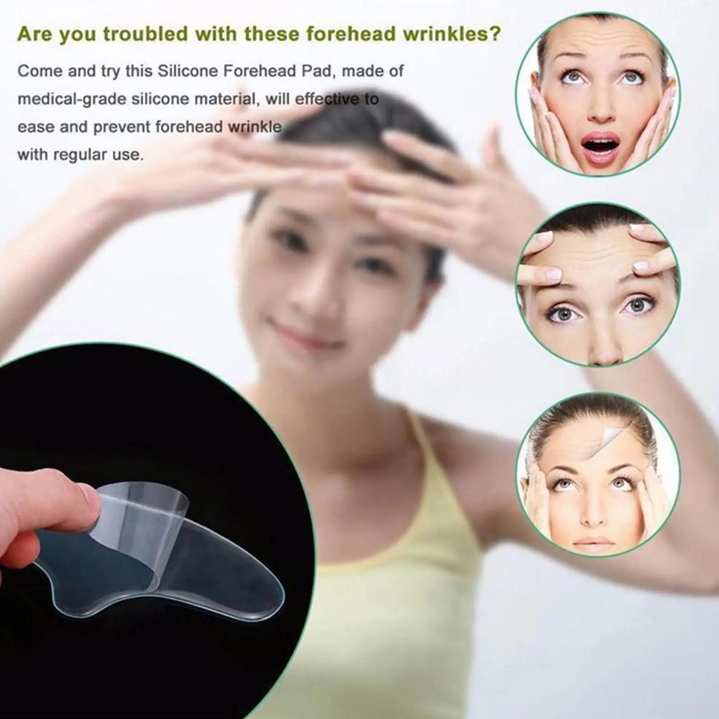 WrinkleFade™ | Anti-Wrinkle Forehead & Eye Gel Patches | Firming Lift-Up Mask Stickers for Fine Line & Aging Care