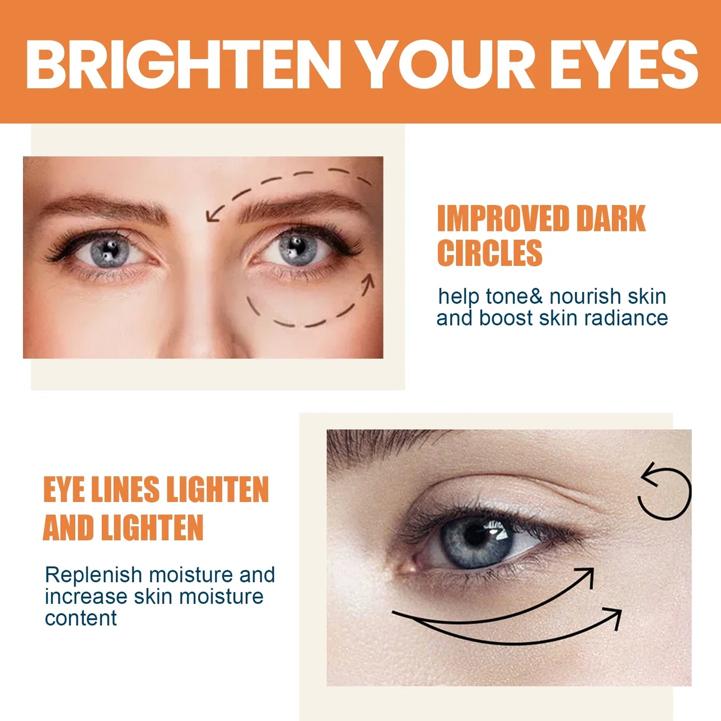 EELHOE® Vitamin C Eye Balm Stick | Moisturizing & Brightening Formula for Dark Circles, Puffiness & Fine Lines