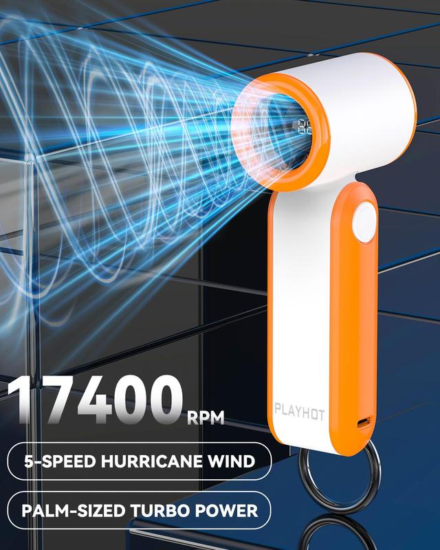 AeroSpin™ D01 High-Speed Portable Turbo Fan | 17,400RPM, 5 Modes, 8H Battery