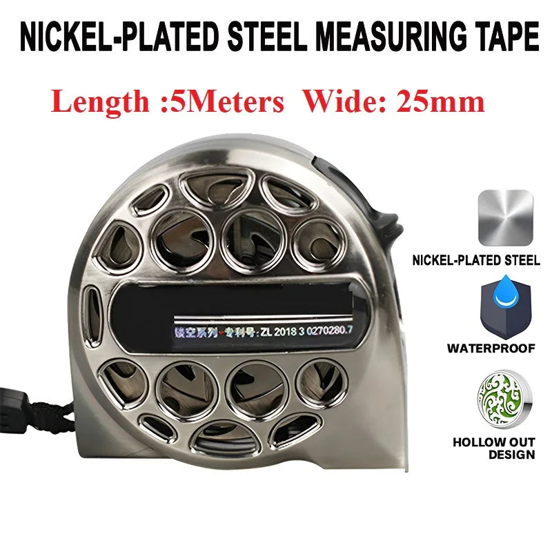 ProMeasure™ Stainless Steel Retractable Tape Measure | 3M / 5M / 7.5M