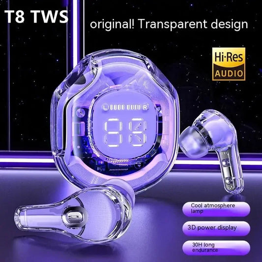 VoltBeats™ T8 TWS Wireless Bluetooth 5.3 Earbuds | ED Display, HiFi Sound, ENC Noise Reduction, In-Ear Headphones for iPhone, Xiaomi, Huawei and Samsung