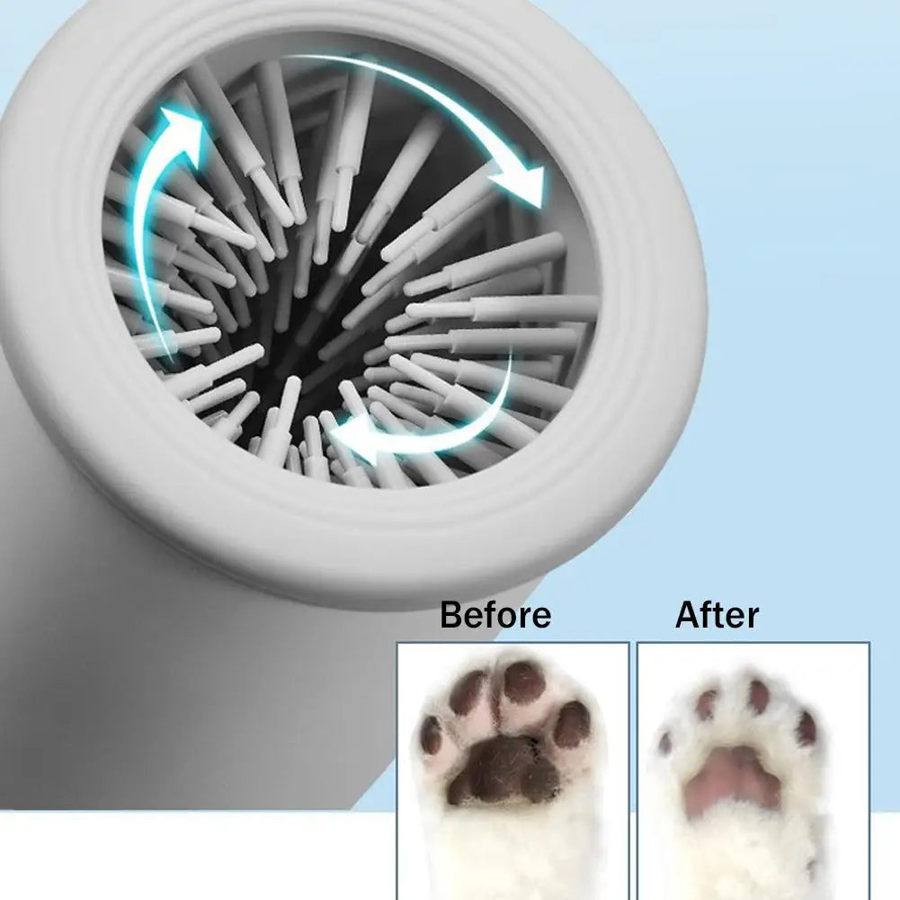 PawEase™ USB Rechargeable Automatic Pet Paw Cleaner | Portable Electric Paw Washer & Massager