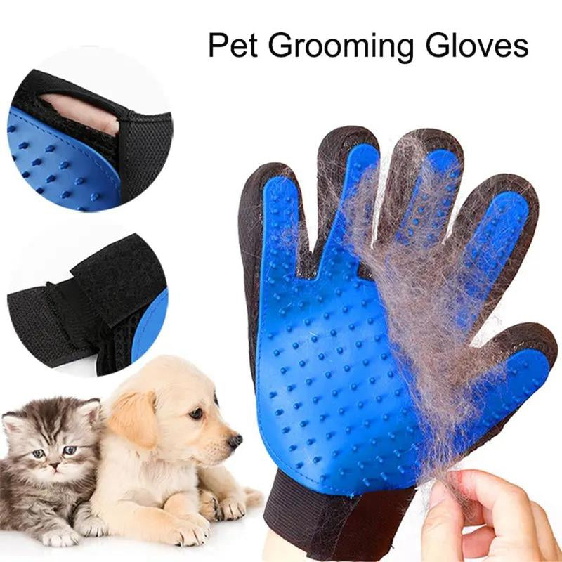 FurSwipe™ Pet Grooming Glove | 5-Finger Hair Remover Brush for Dogs & Cats, Deshedding & Cleaning Tool Gift