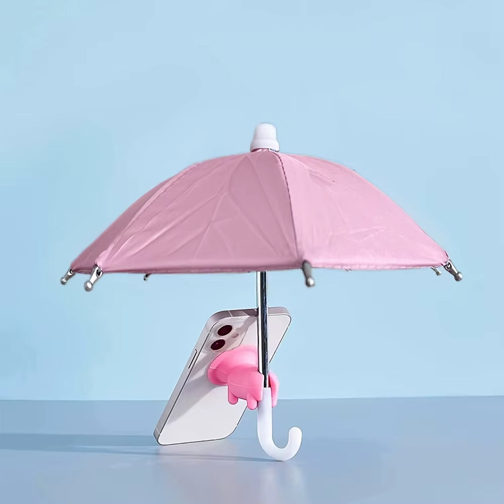 ScreenShade™ | Mini Umbrella for Smart Phone with Suction Cup Holder