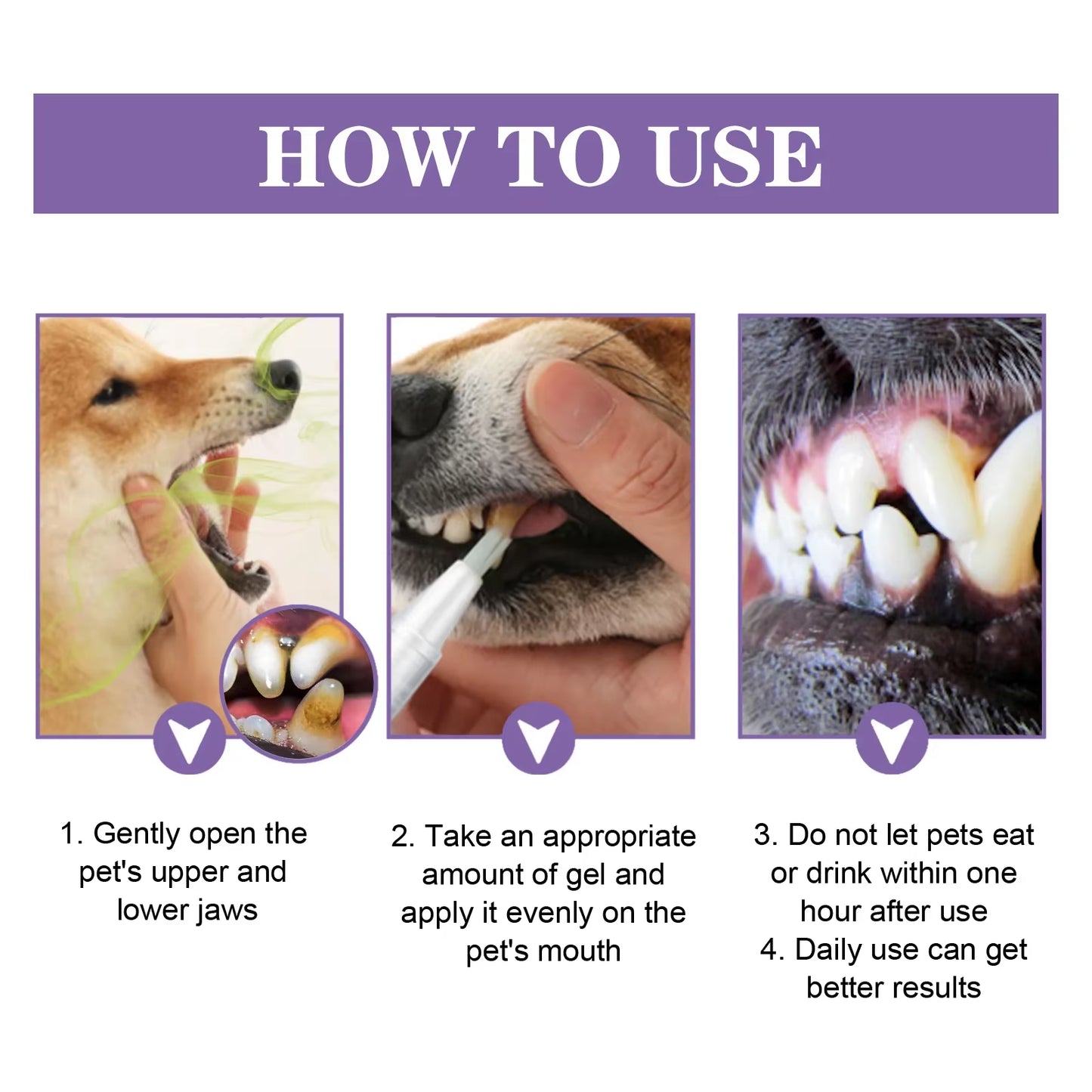 FreshFang™ Pet Teeth Cleaning Pen | Natural Oral Care Gel & Dental Stain Remover for Dogs and Cats
