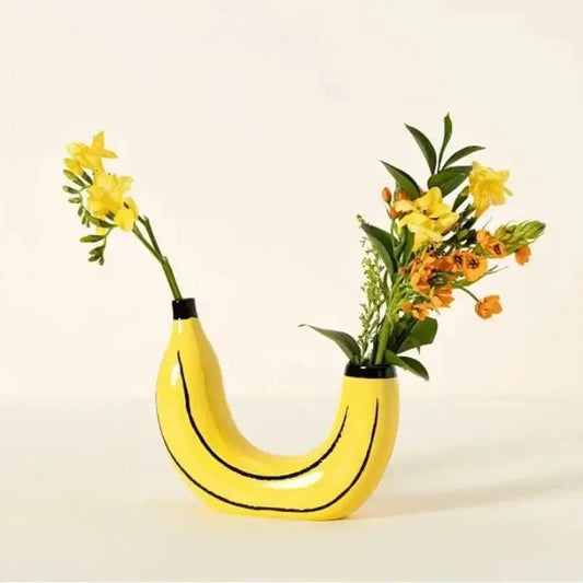 BanaBloom™ Banana Vase | Cute Resin Flower Vase for Tabletop & Home Decor