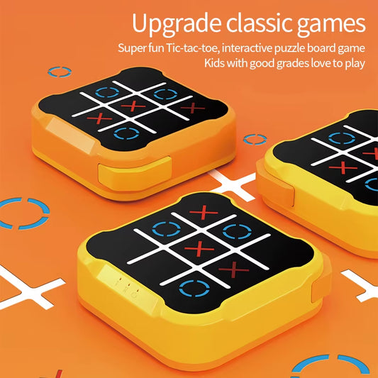 NineX™ Electronic Tic-Tac-Toe Game Console | Interactive Puzzle Battle Toy for Kids & Families