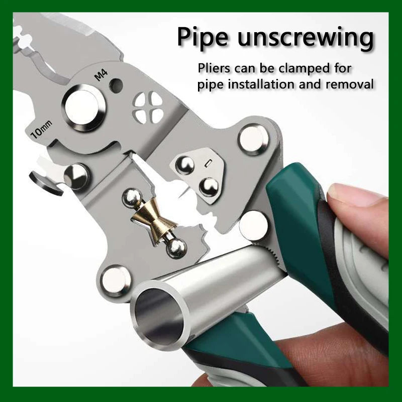 VoltEdge™ Foldable Wire Stripper | Cable Splitter & Winding Pliers