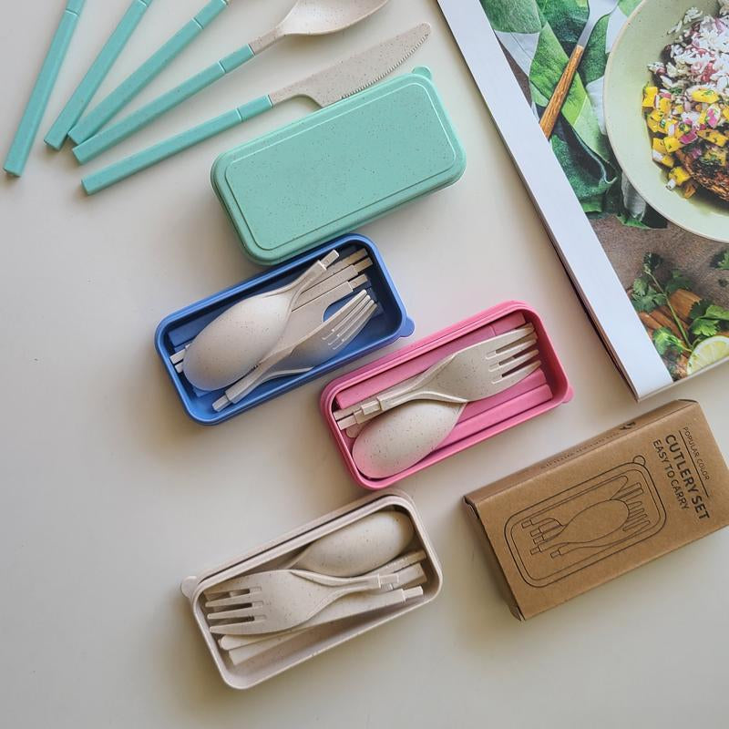 Ecofold™ Reusable Travel Cutlery Set | Foldable, Lightweight & Sustainable Tableware