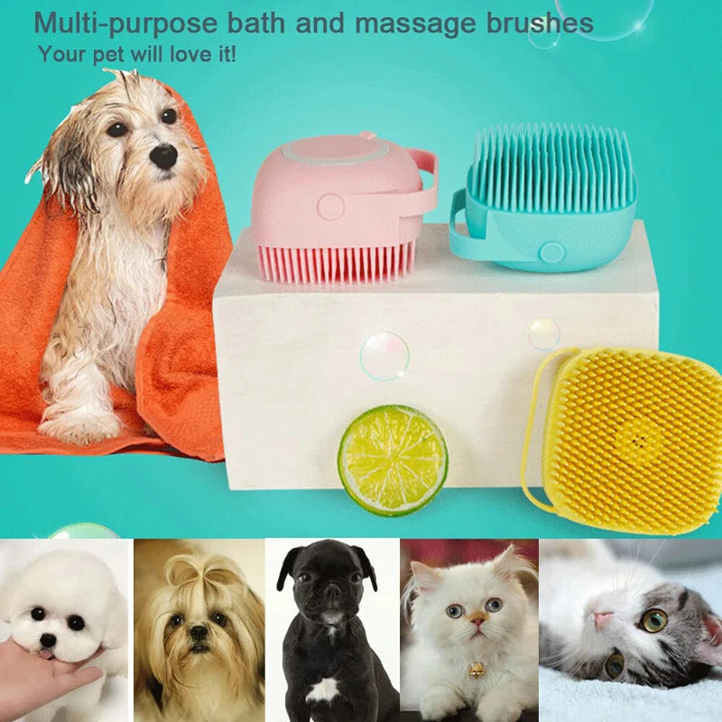 ScrubPaws™ Massage Comb For Dogs and Cats | Grooming Scrubber for Bathing Pets