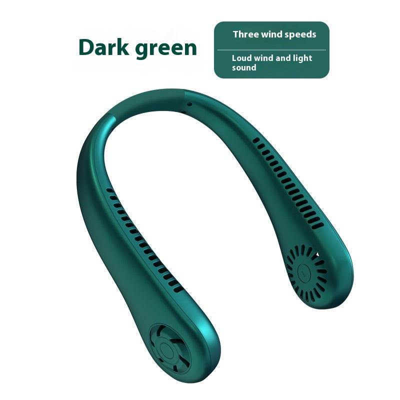 BreezeLoop™ Portable Mini Neck Fan | Rechargeable, Silent & Large-Capacity Cooling for On-the-Go Comfort