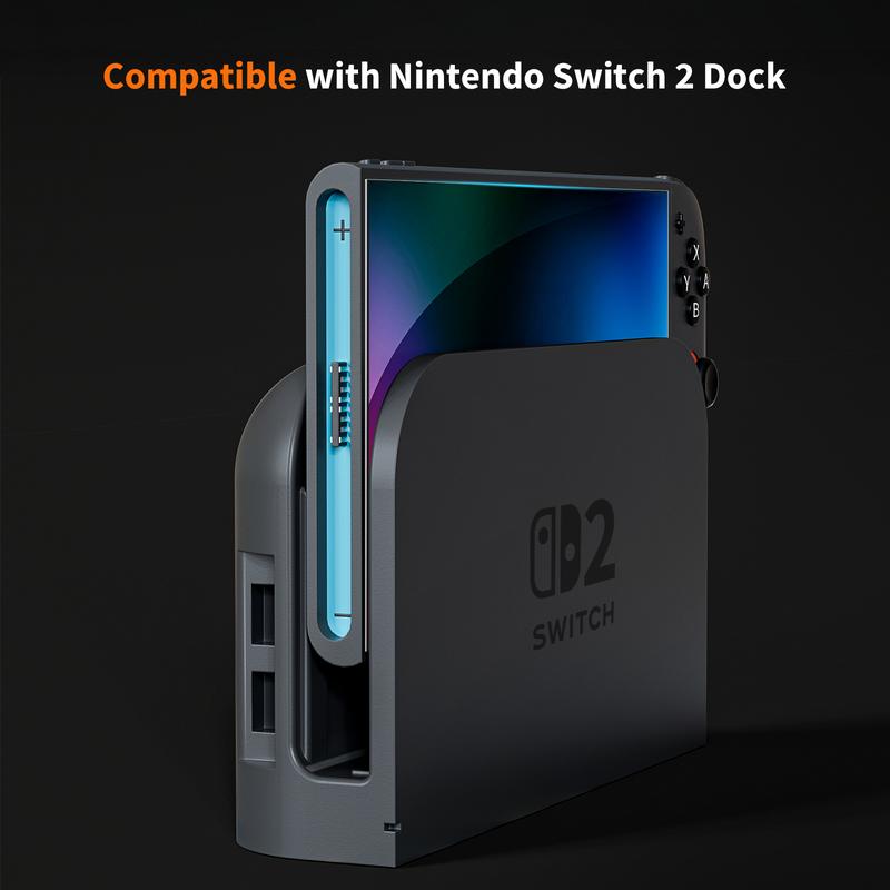 COOWPS® 2-Pack Tempered Glass Screen Protector for Nintendo Switch 2 (2025) | Ultra HD 9H Glass with Easy Install Frame