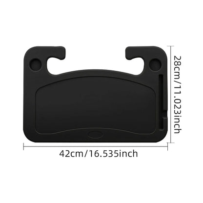 DriveDesk™ Portable Steering Wheel Tray | Car Laptop Stand & Dining Table Mount for Work, Coffee, Snacks & Travel Convenience