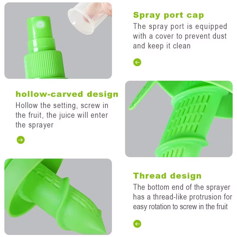 FreshPress™ Manual Citrus Juicer & Lemon Sprayer | Handheld Orange Juice Squeezer & Mist Sprayer for Fresh Flavor in Cooking & Salads