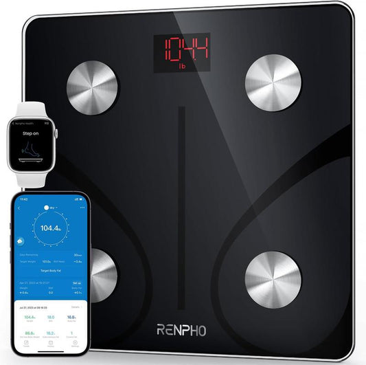 BioMetric™ RENPHO Smart Scale for Body Weight | Digital Bathroom Scale BMI Weighing Bluetooth Body Fat Scale