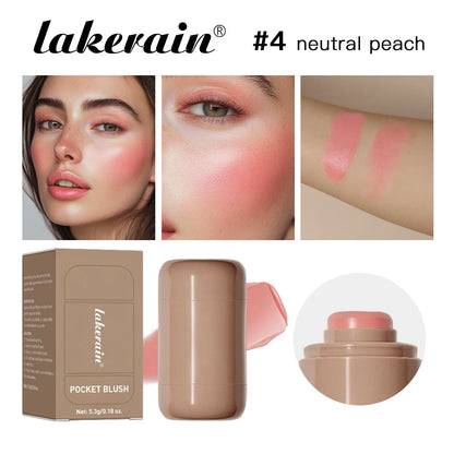 Lakerain® 3in1 Cheek Lip Tinted Moisturized Blush Stick | Silky Smooth Blusher