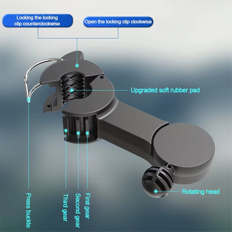TwinFlow™ Dual Headrest Car Cooling Fan | USB Powered | 3-Speed Adjustable Rear Seat Fan with 180cm Cable