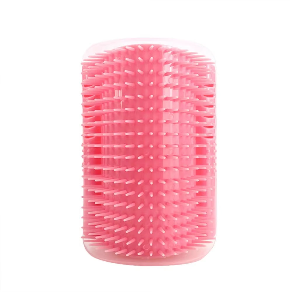 PurrEase™ Cat Self-Groomer Massage Brush | Soft Wall-Mounted Comb with Catnip for Face Scratching, Self Cleaning & Play