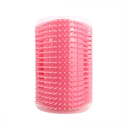 PurrEase™ Cat Self-Groomer Massage Brush | Soft Wall-Mounted Comb with Catnip for Face Scratching, Self Cleaning & Play