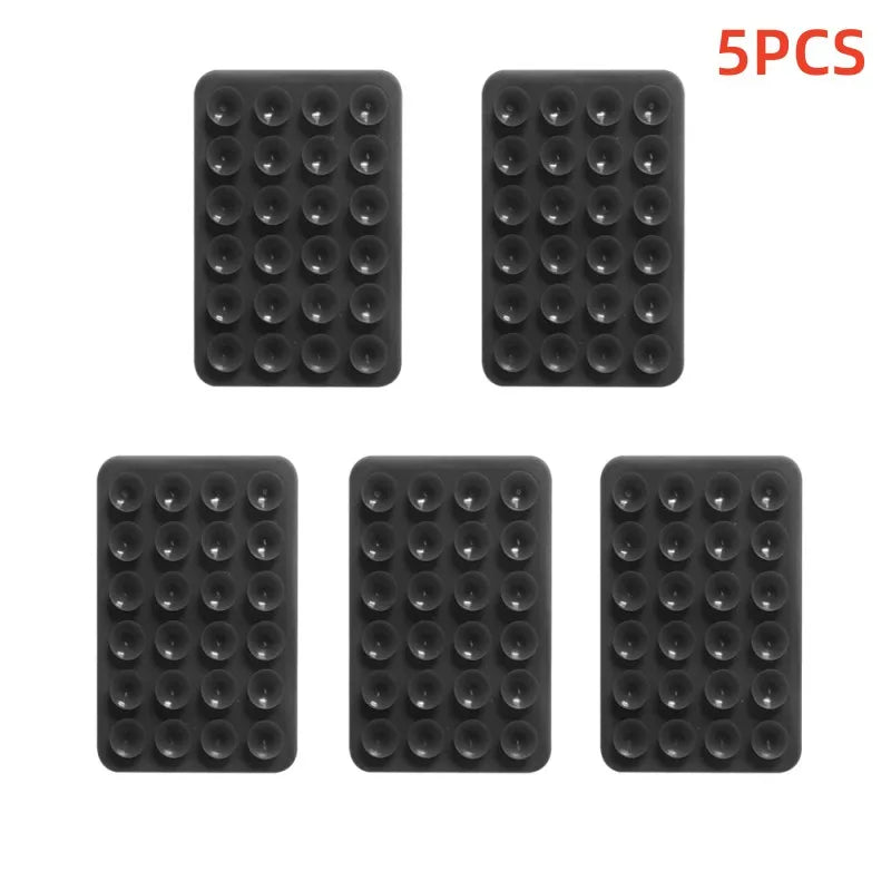 StickEase™ Suction Cup Wall Stand | Multifunctional Silicone Suction Phone Holder | Anti-Slip Single-Sided Leather Case Mount
