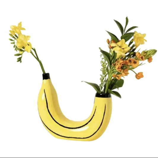 BanaBloom™ Banana Vase | Cute Resin Flower Vase for Tabletop & Home Decor