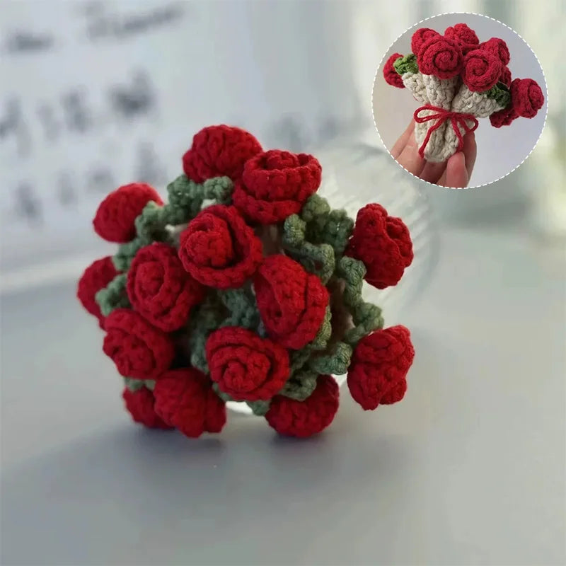 CozyPetal™ Mini Rose Crochet Coaster | Handmade Flower Placemat for Cups & Tea, Elegant Doily Pad for Home Decor, Perfect Mother’s Day or Birthday Gift
