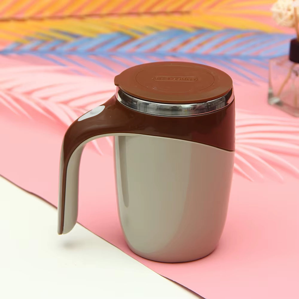 StirMate™ Lazy Auto-Stirring Coffee Mug | Magnetic Rotating Electric Cup with 304 Stainless Steel Interior