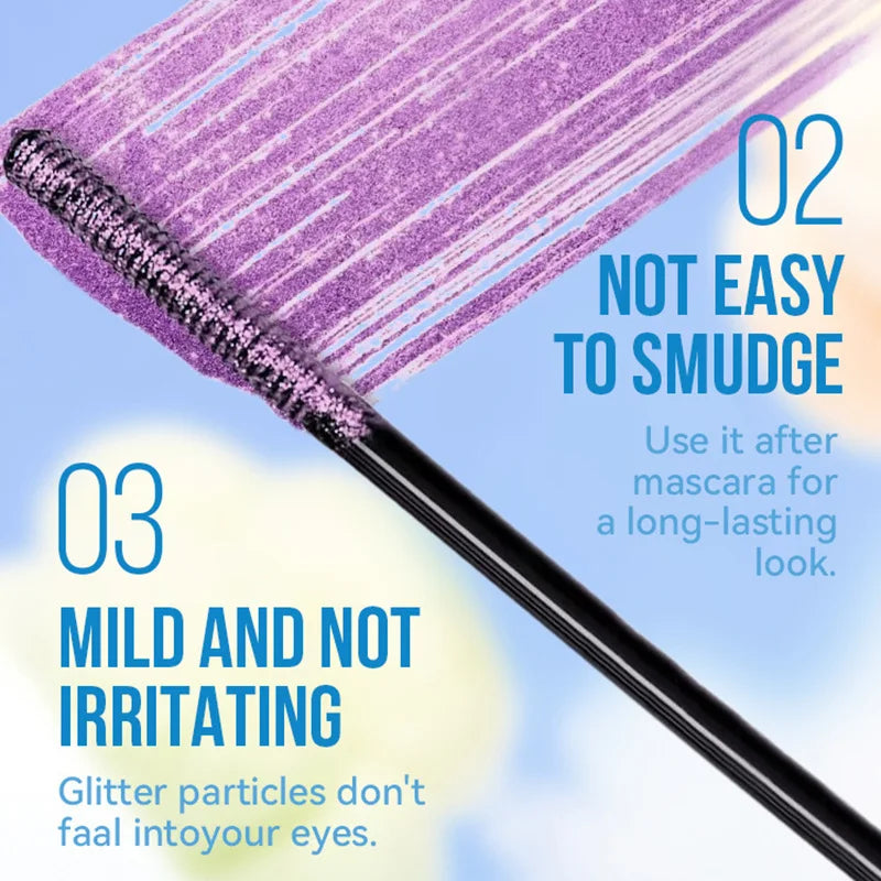 StayGlam™  Shiny Pearlescent Colorful Mascara | Sweat Proof  | 